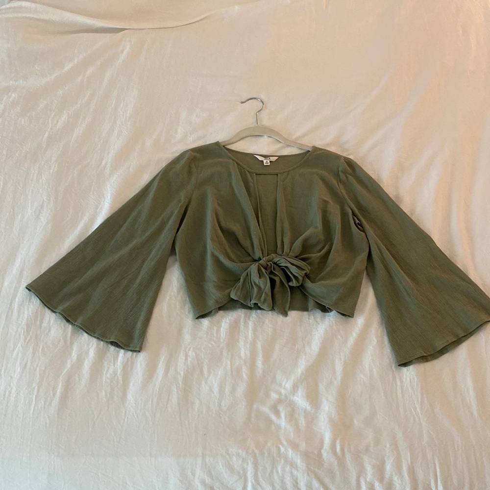 Plunge Neck Blouse